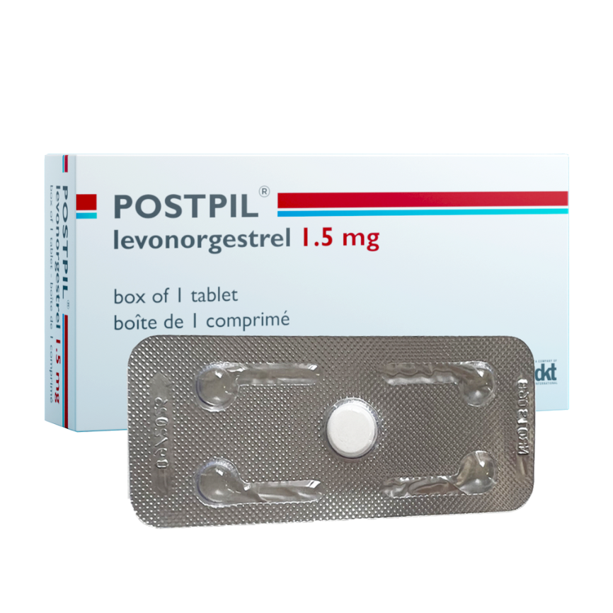 Postpil is a ONE-DOSE emergency contraceptive pill that gives women a last chance to prevent pregnancy. Offers women an affordable, simple and safe solution if taken within 72 hours after unprotected sexual intercourse.